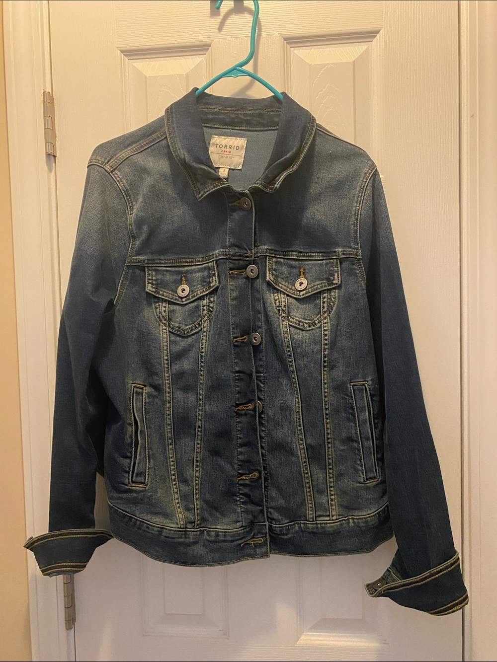 torrid Washed Indigo Denim Jacket plus size 1x